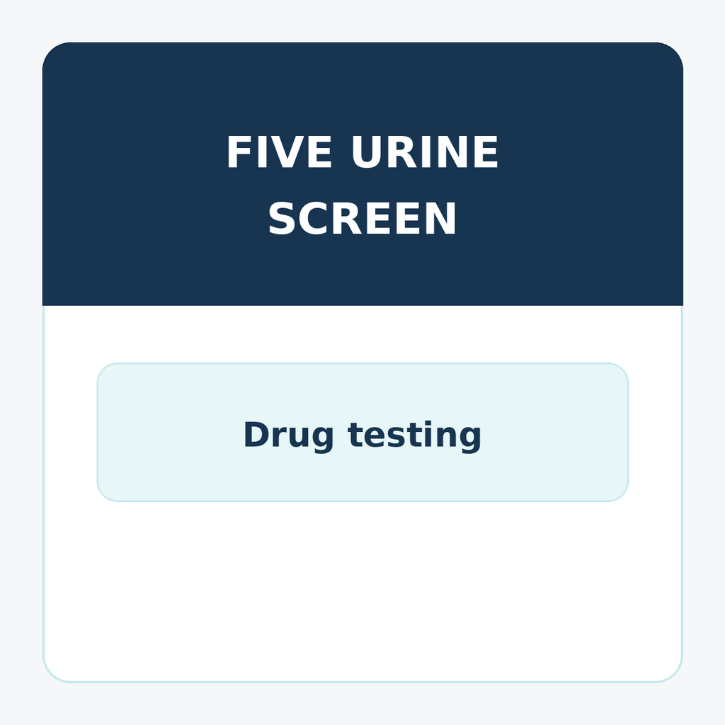 Five Panel Urine Drug Screen