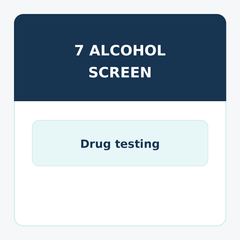 7 panel with alcohol