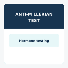 Anti-Müllerian hormone blood test for ovarian reserve and fertility screening