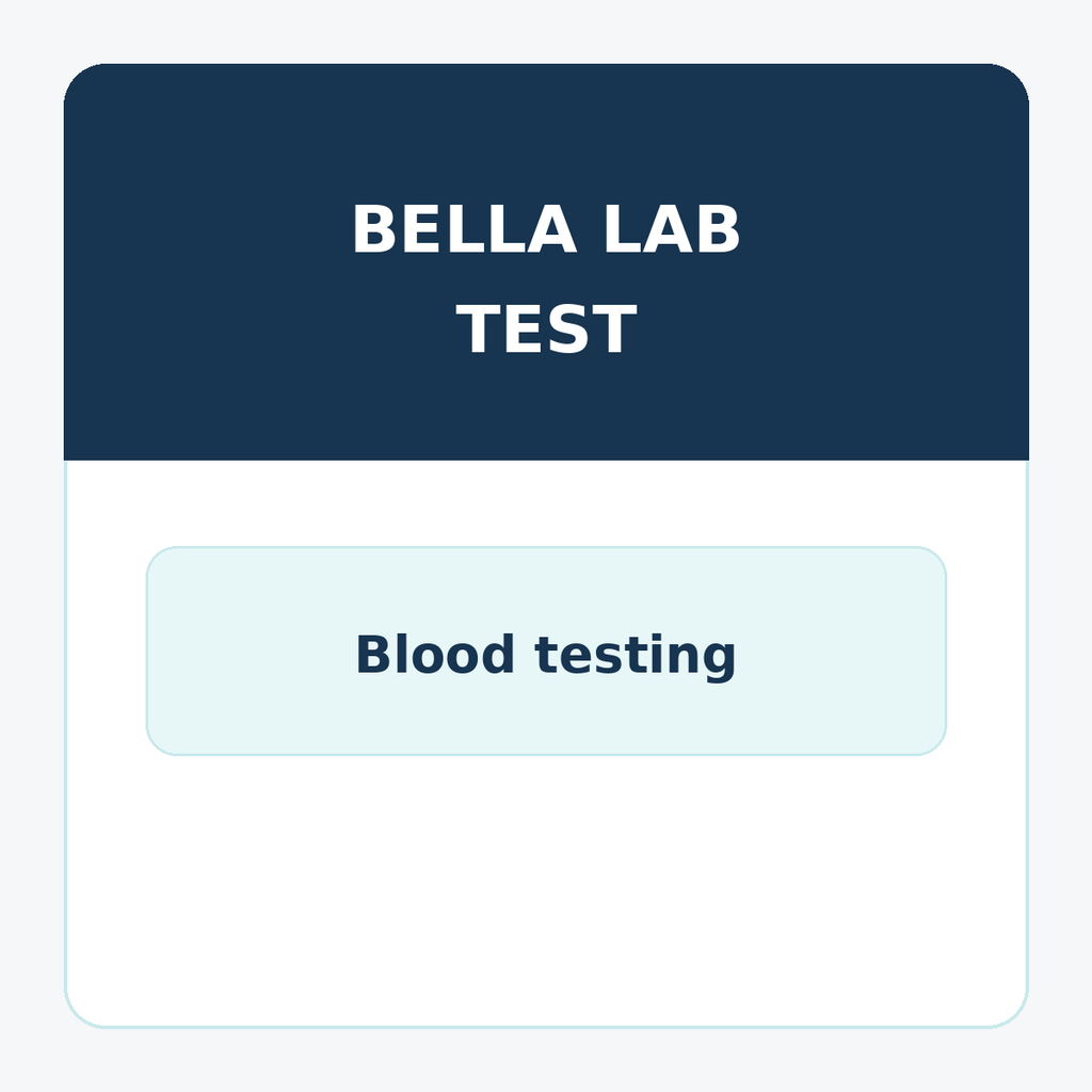Bella Lab Test Package offering 10-panel drug test, TB Quantiferon, Varicella and MMR titers with fast 1-3 day results for healthcare employment screening