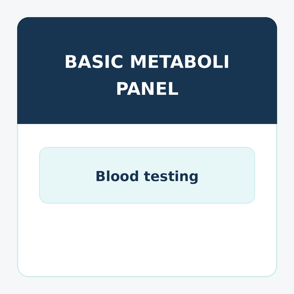 Basic Metabolic Panel (BMP)