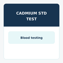Cadmium Std Profile, Blood/Ur