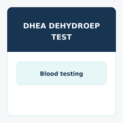 DHEA Dehydroepiandrosterone Sulfate (DHEA-S)