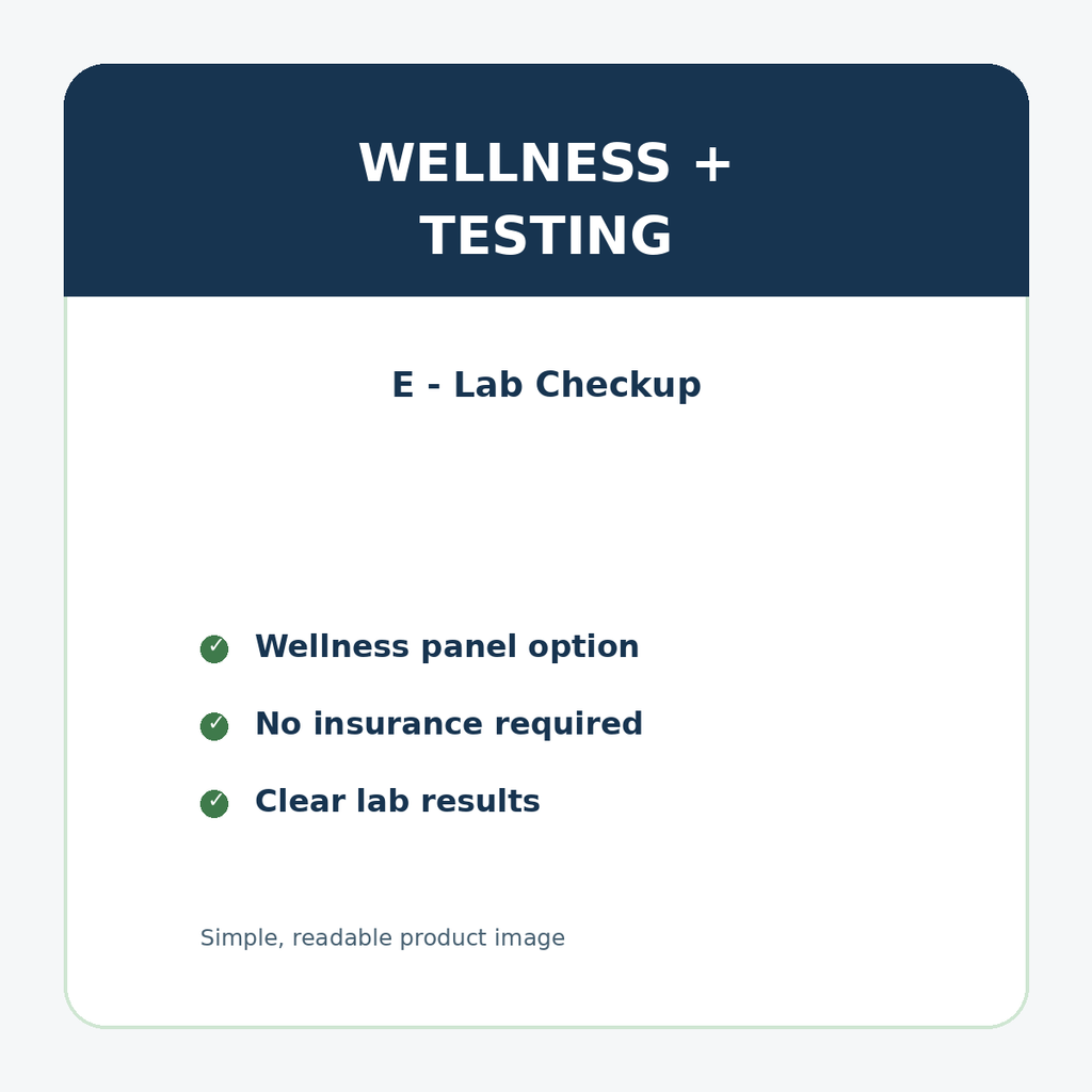 E - Lab Checkup details