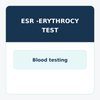 ESR blood test tube with red blood cells settling for inflammation screening