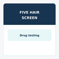 Five Panel Hair Drug Screen