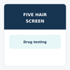 Five Panel Hair Drug Screen