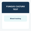 Urine fungus culture test for screening fungal organisms in urine specimen with included doctor's order
