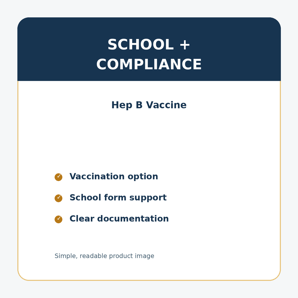 Hep B Vaccine details