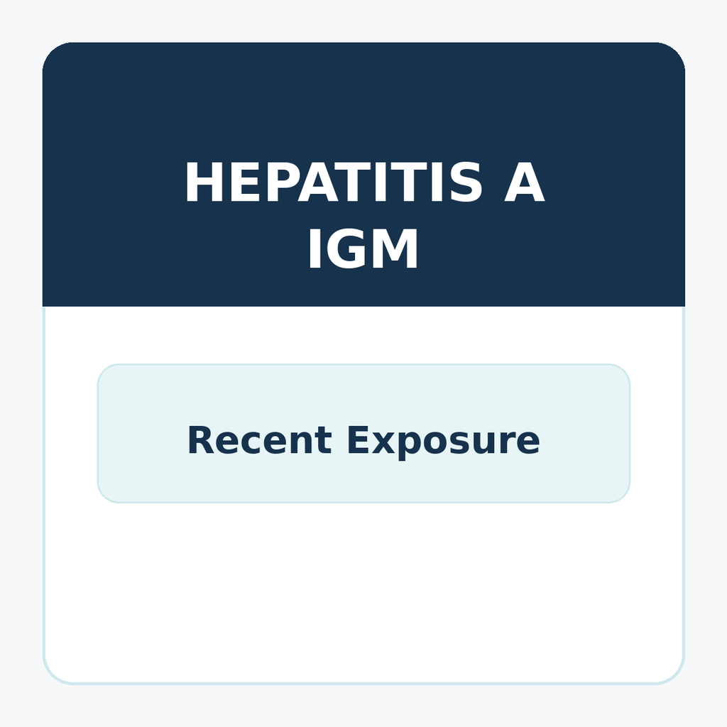 Hepatitis A IGM Blood Test