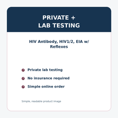 HIV Antibody, HIV1/2, EIA w/ Reflexes details