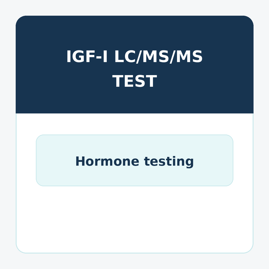 IGF-1 LC/MS/MS: Blood Test for Growth Hormone & Pituitary Screening – LabReqs.com