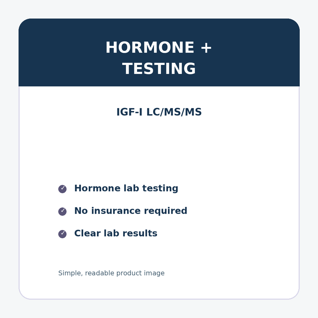 IGF-I LC/MS/MS details