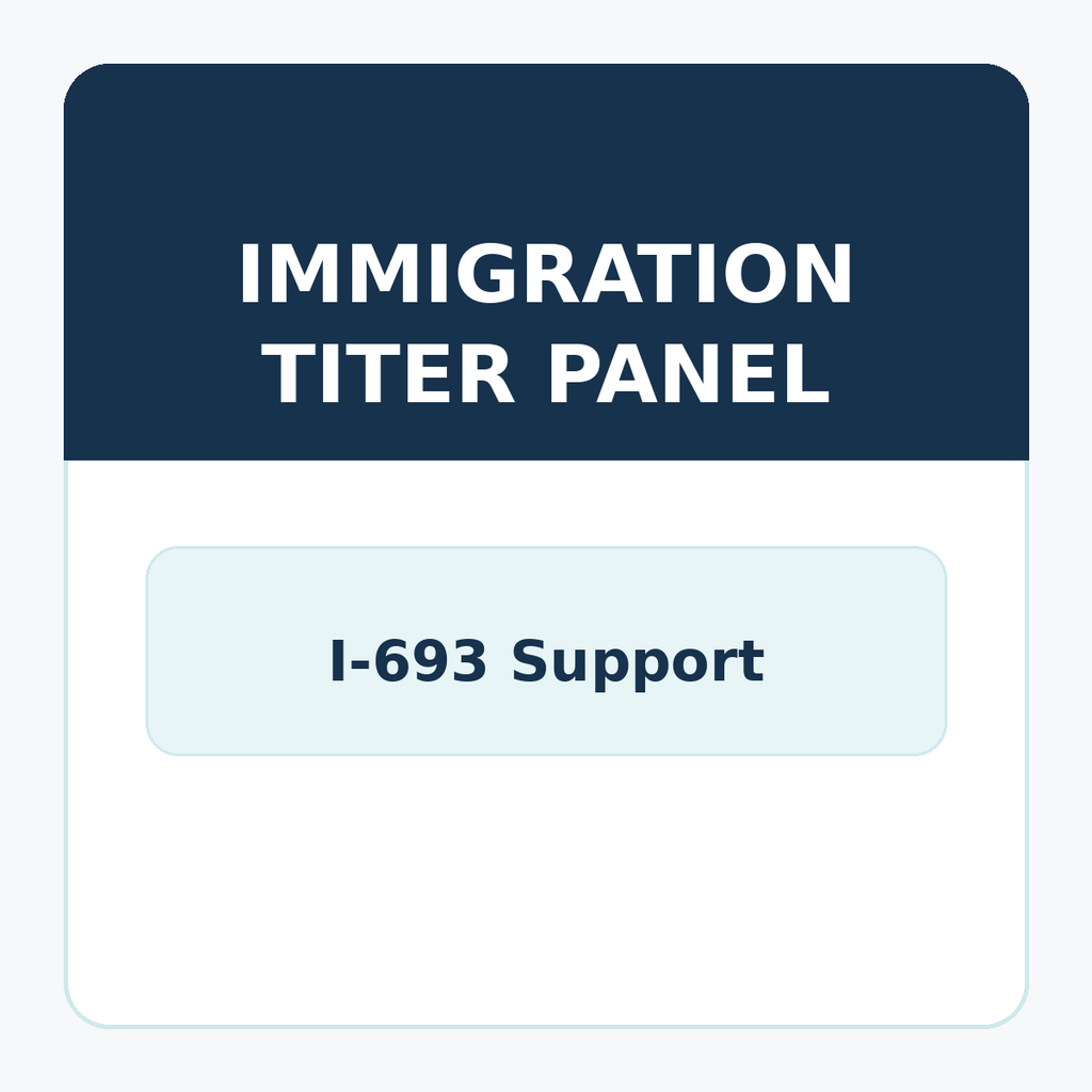 Vaccination Titer Panels for Immigration