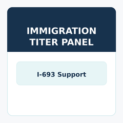 Vaccination Titer Panels for Immigration