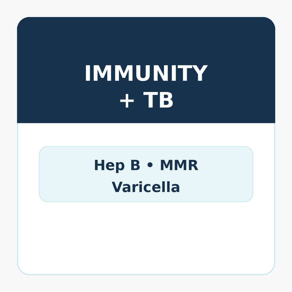 Immunity Panel +  TB Blood Quantiferon Gold
