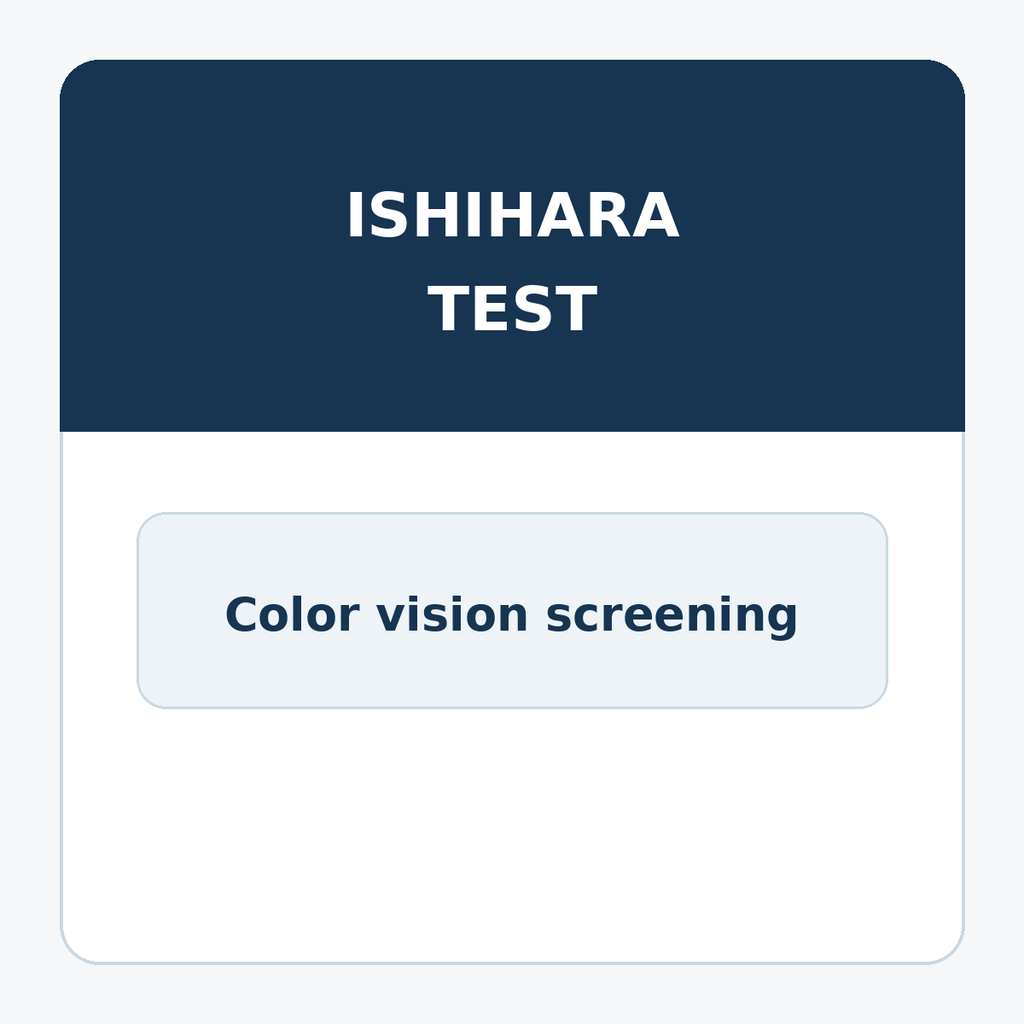 Ishihara Test