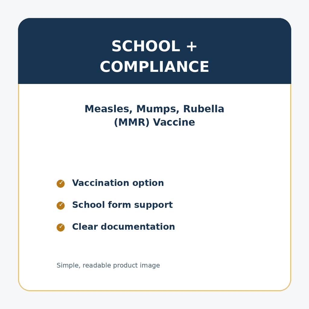Measles, Mumps, Rubella (MMR) Vaccine details