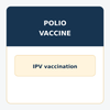 Healthcare worker administering polio vaccine injection for immunization against poliomyelitis