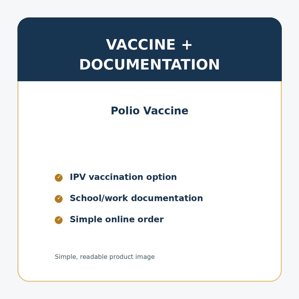 Polio Vaccine documentation details