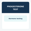 Progesterone Blood Test vial and syringe for hormone level measurement and fertility support