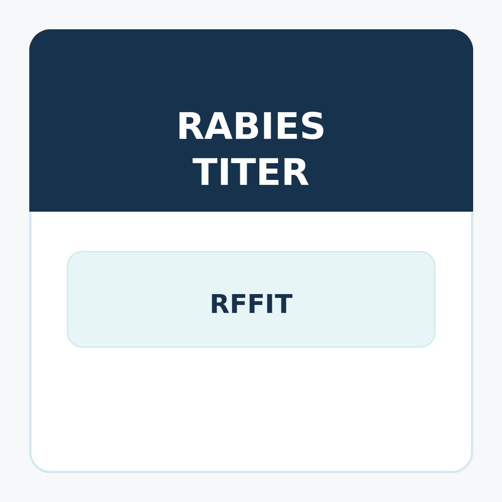 Rabies Titer test-humans only