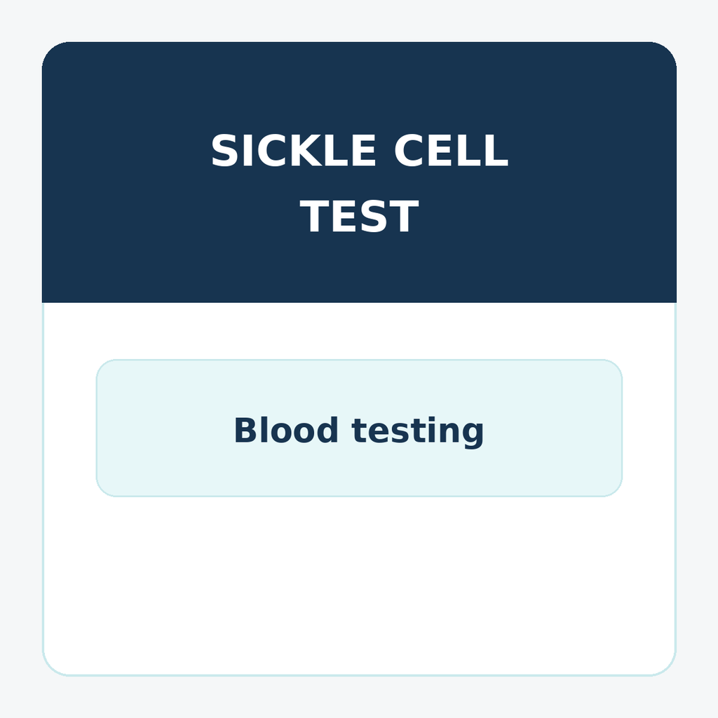 Sickle cell test blood sample for detecting defective hemoglobin Hb levels in sickle cell anemia diagnosis