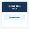 Sickle cell test blood sample for detecting defective hemoglobin Hb levels in sickle cell anemia diagnosis