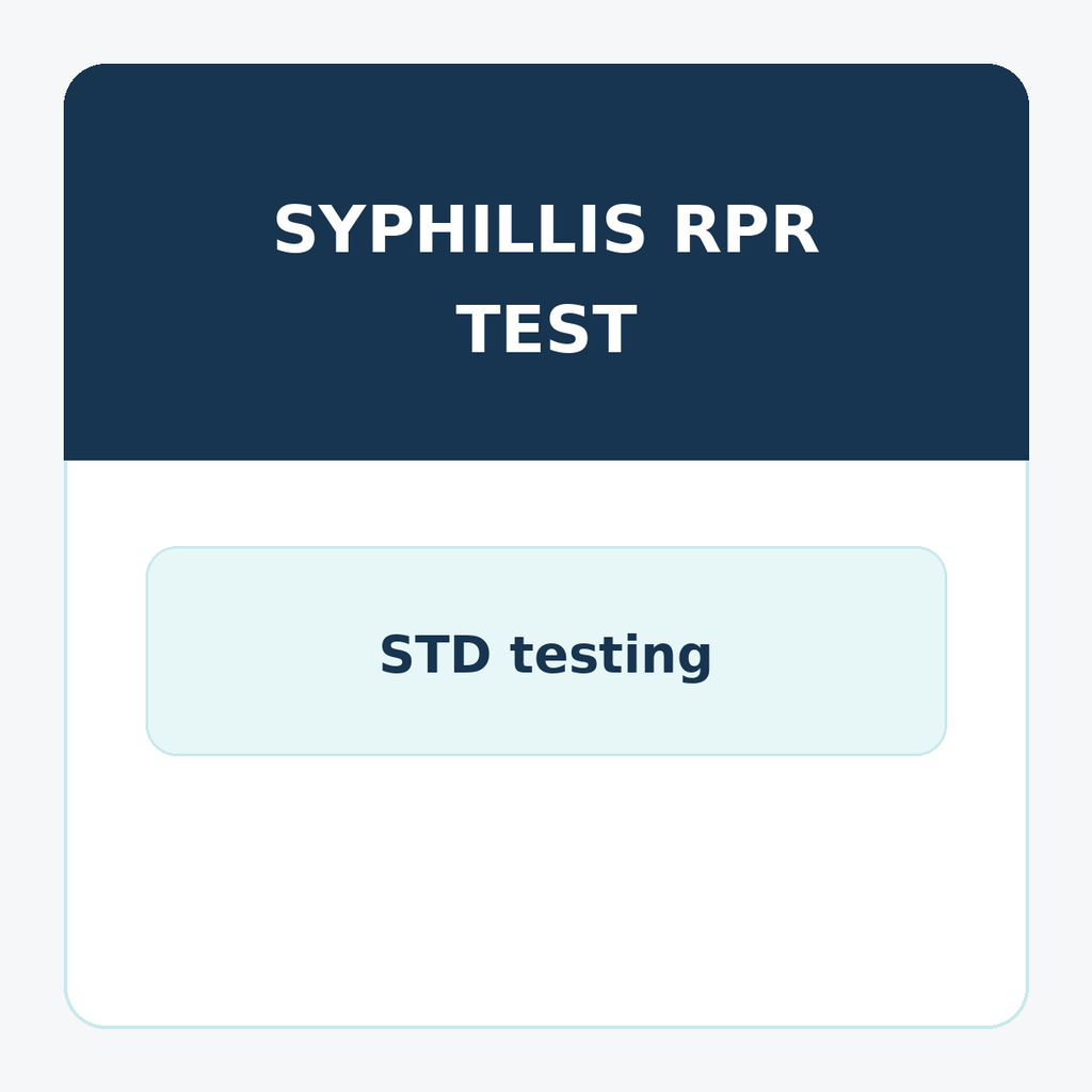 Syphillis RPR
