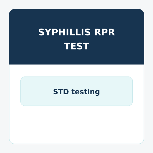 Syphilis RPR Test | STD Blood Test | LabReqs – LabReqs.com