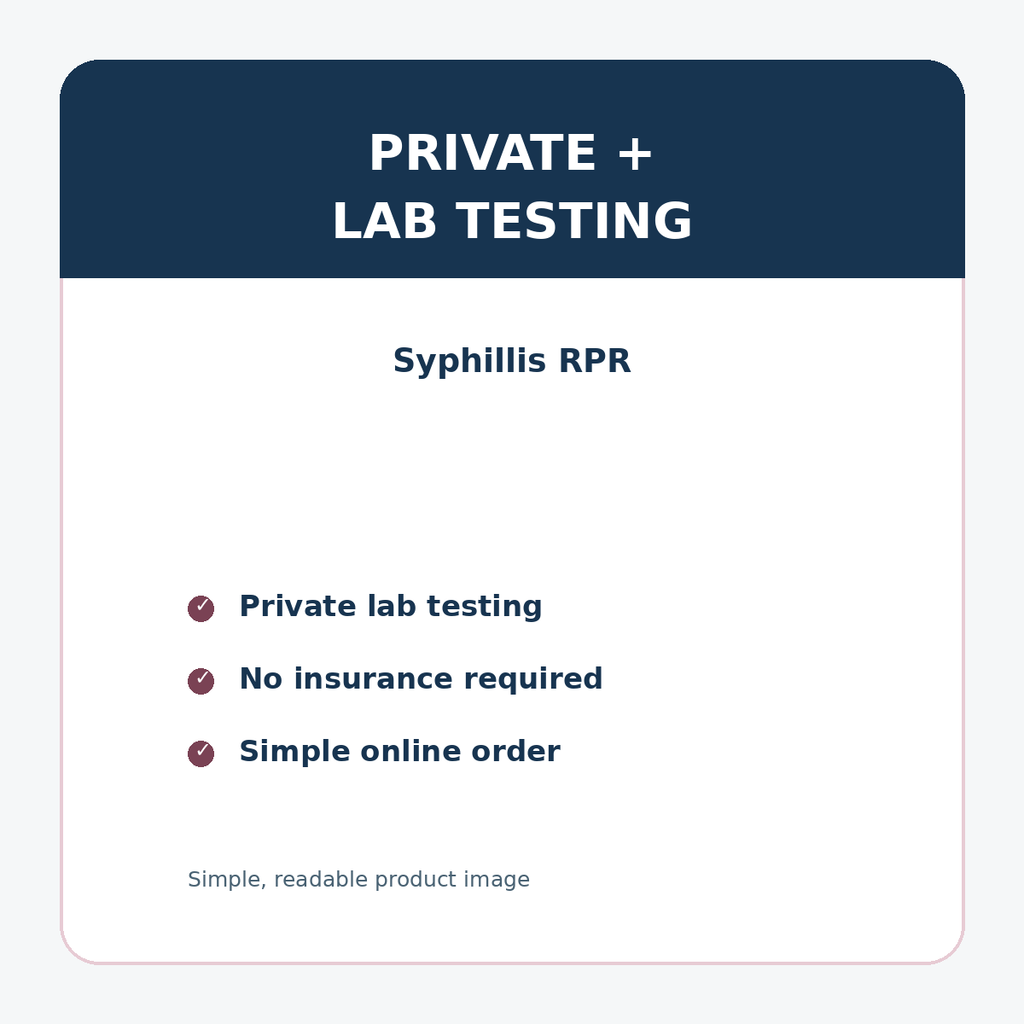 Syphillis RPR details