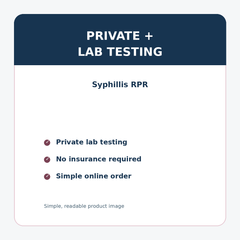 Syphillis RPR details