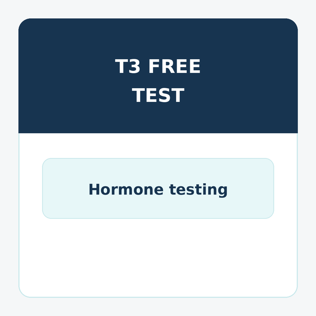 T3 Free Thyroid Test