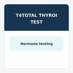 T4Total Thyroid Test