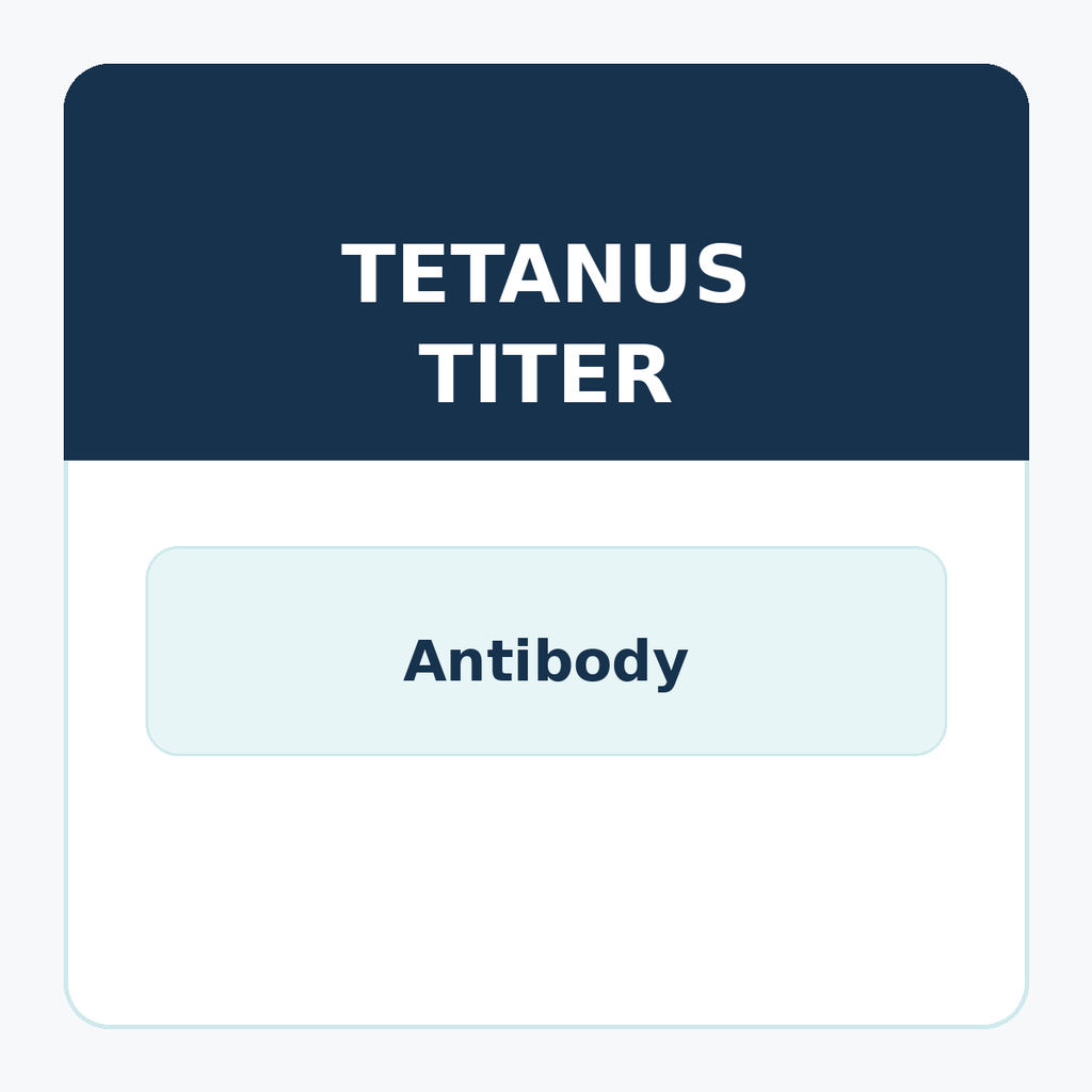 Tetanus antibody Titer