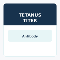 Tetanus antibody Titer