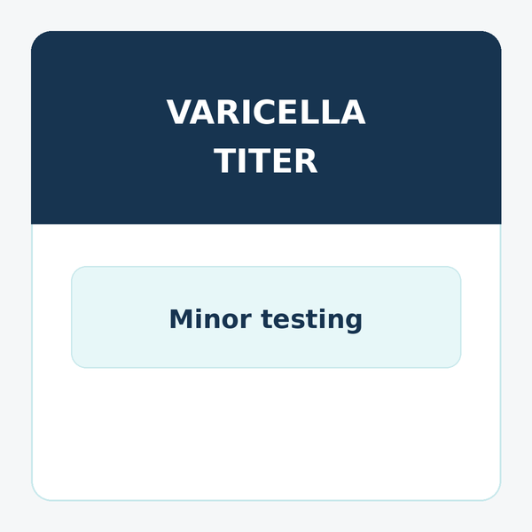 Varicella Titer for Minors - Chicken Pox Immunity Blood Test – LabReqs.com