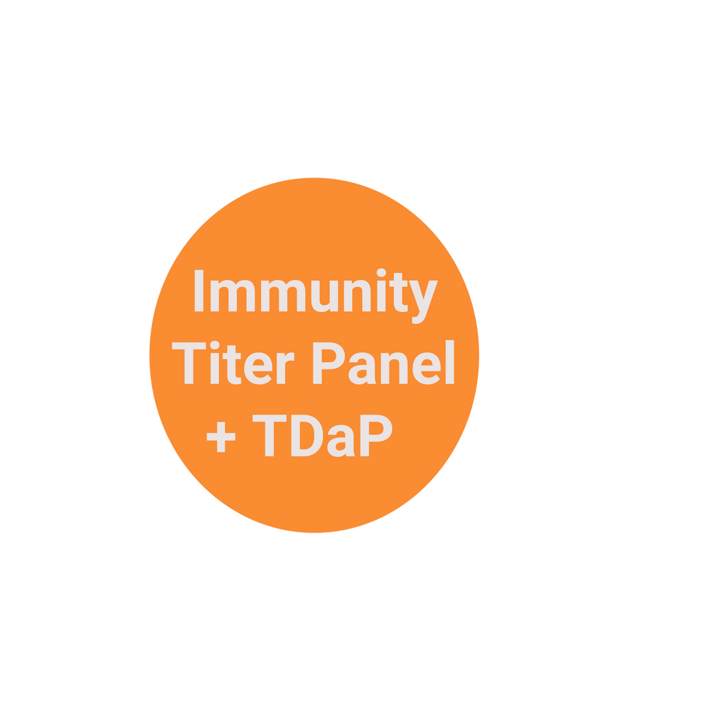 Immunity Panel - Hepatitis B, MMR & Varicella Titer Panel + TDAP titer